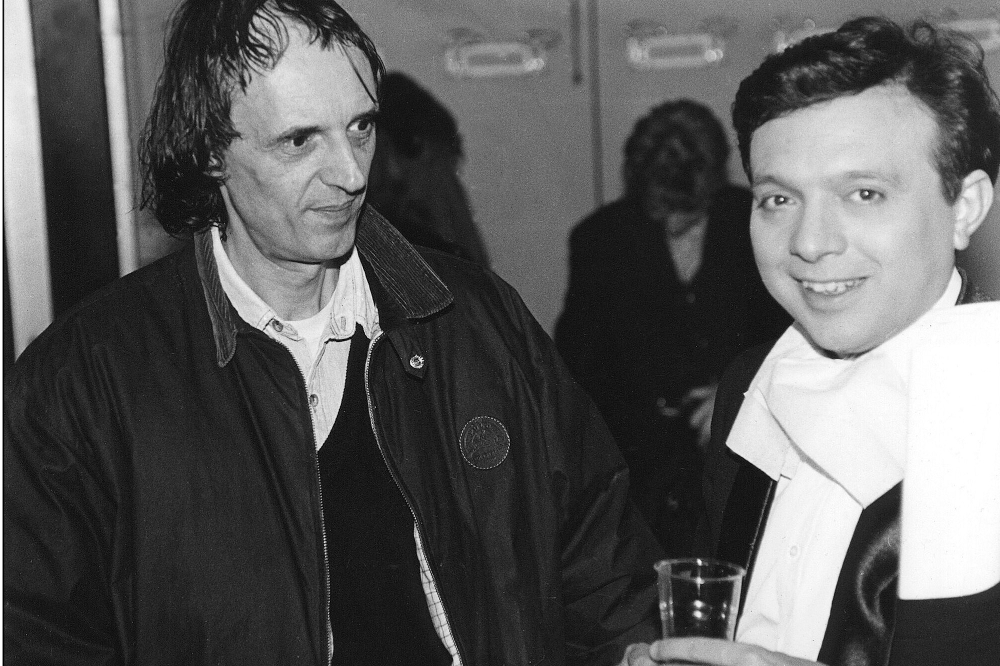 Dario Argento e Piero Chiambretti (Backstage del Laueato