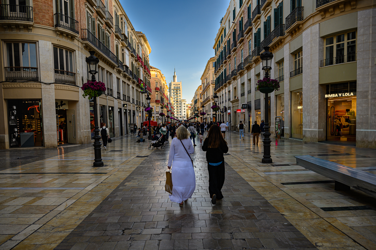 La via dello struscio a Malaga