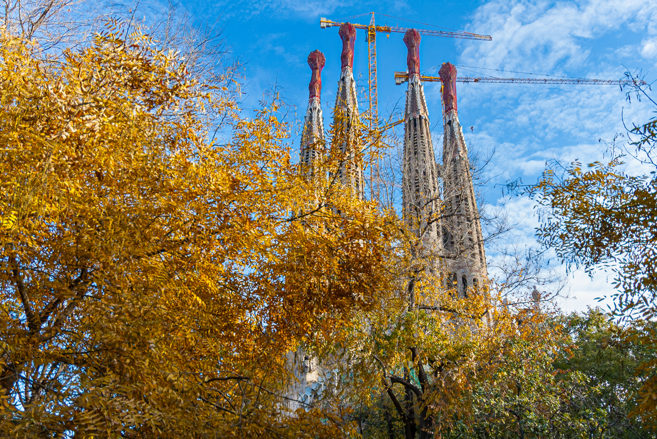 Una veduta della Sagrada Familia