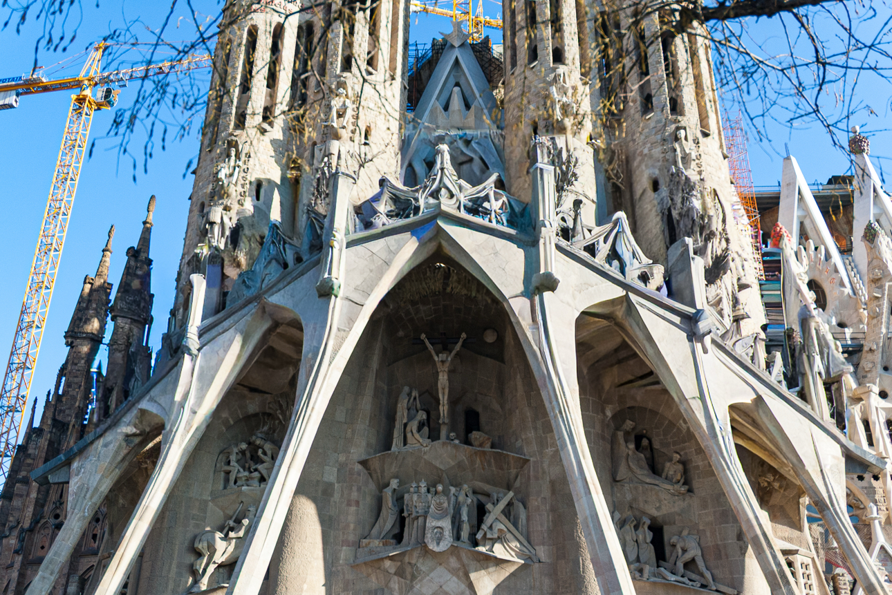 Un particolare della Sagrada Familia
