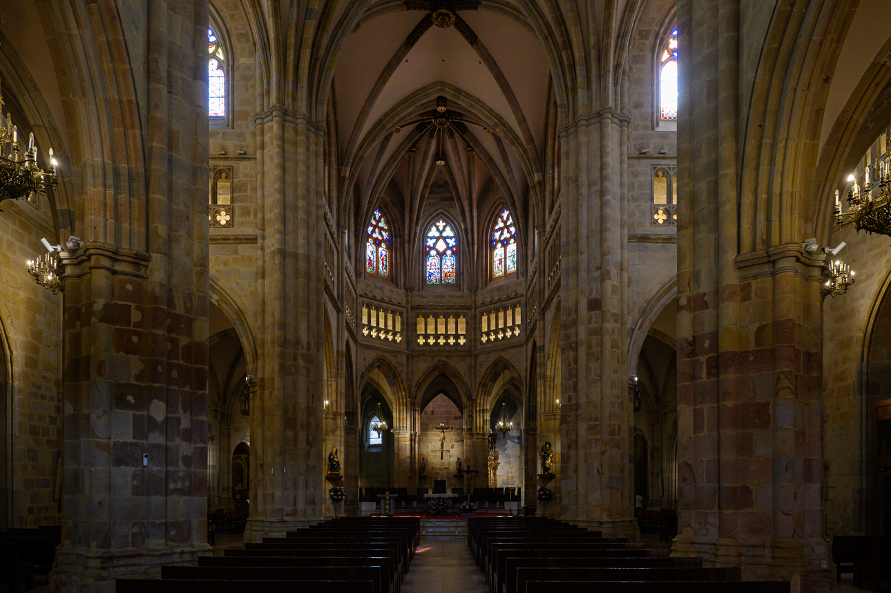 Interno della Cattedrale di Santiago o Cattedrale di Bilbao