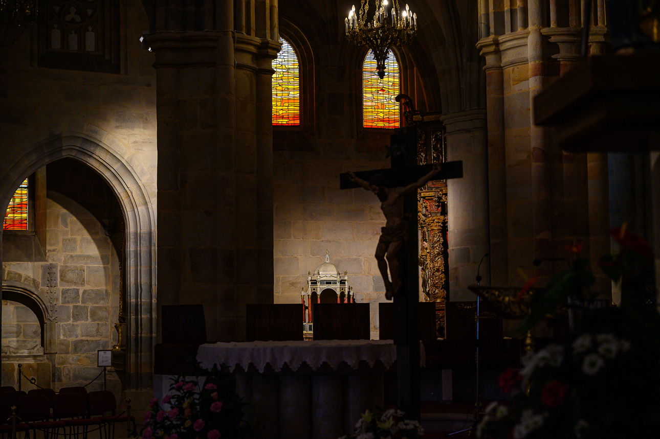 Interno della Cattedrale di Santiago o Cattedrale di Bilbao