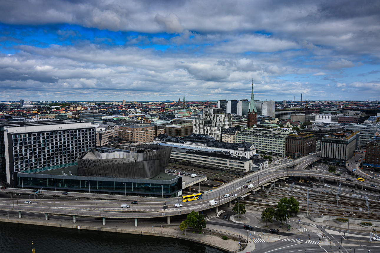 Panoramica sulla citt&agrave; moderna