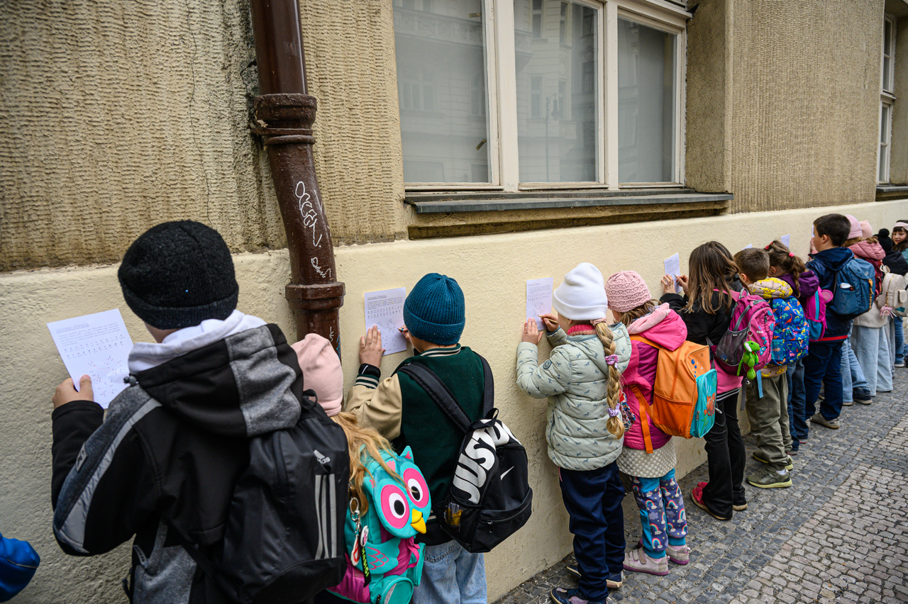 Scolaresca nel quartiere ebraico