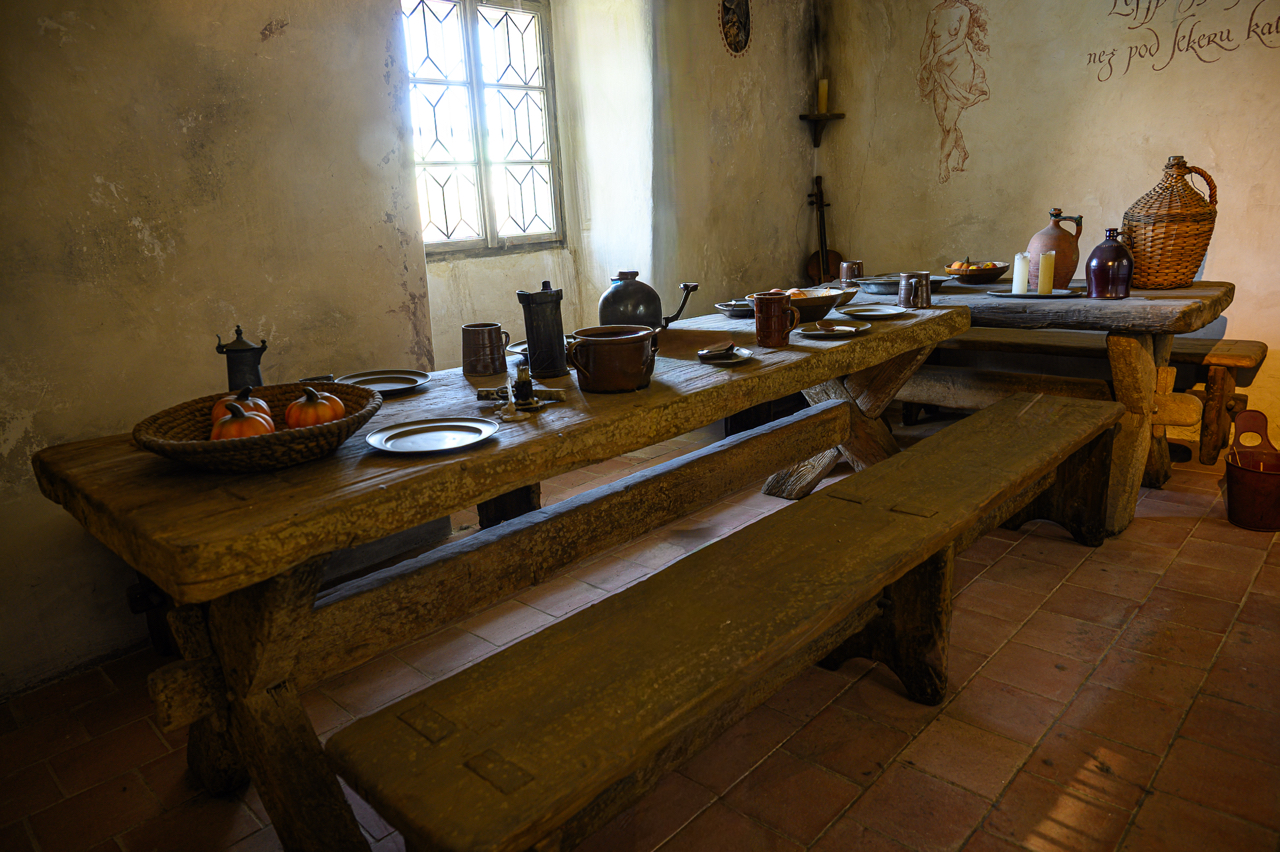 L'interno di una casa del Vicolo d'Oro