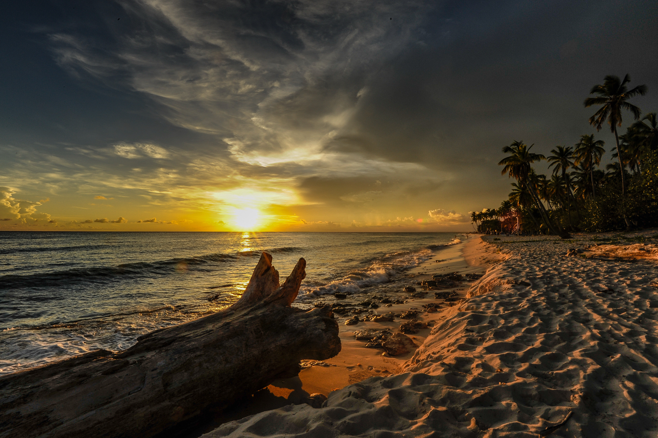 I colori caldi di uno splendido tramonto