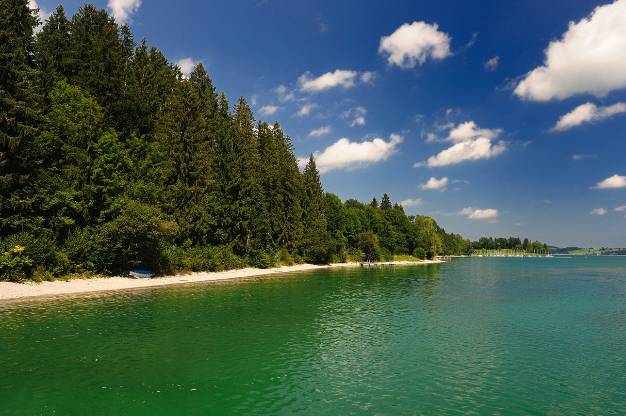 Il Forggensee, lago artificiale vicino a F&uuml;ssen