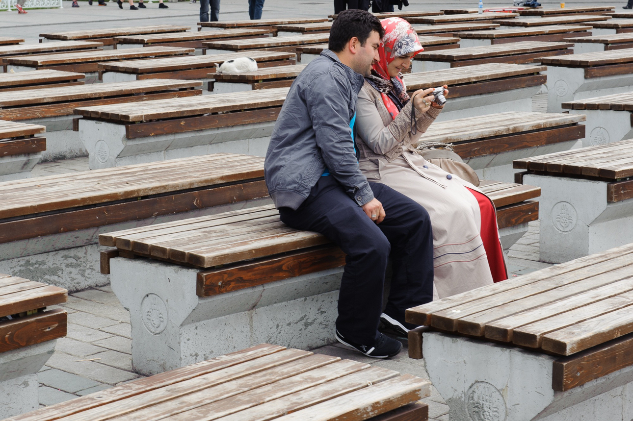 La soddisfazione di un bello scatto in Piazza Sultanahmet 